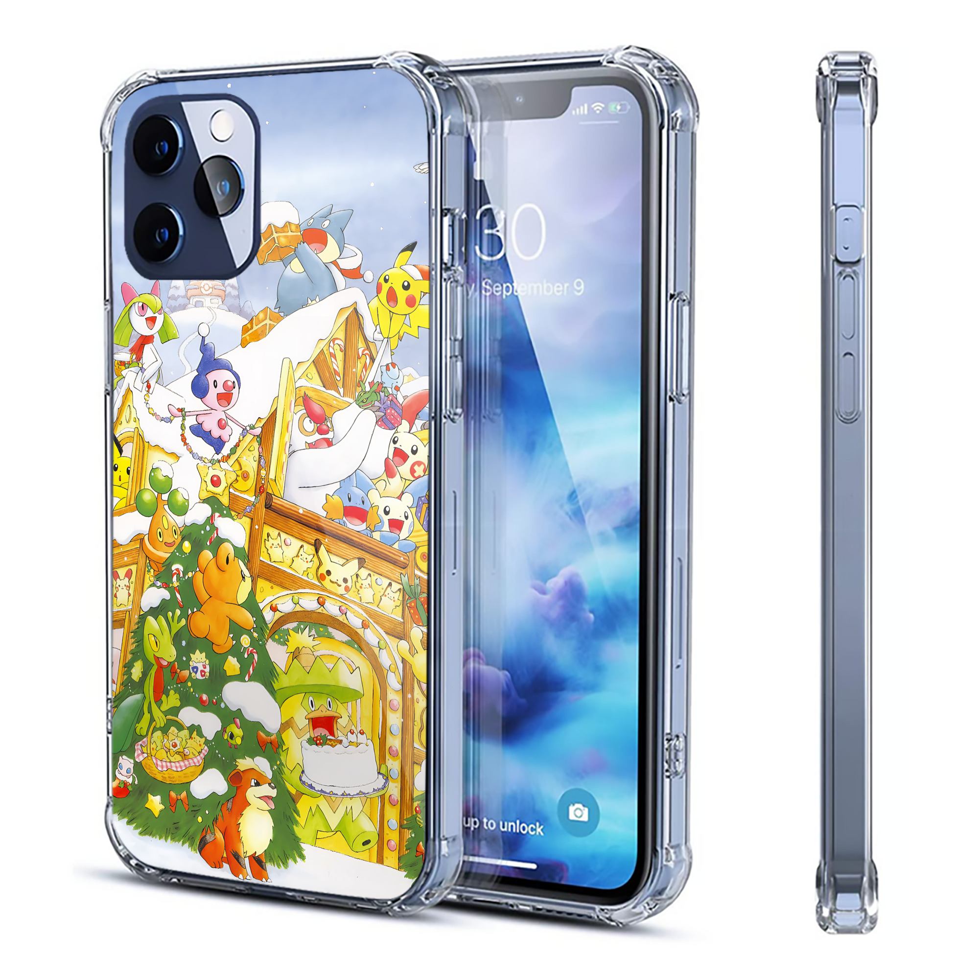 （画像用） ポケットモンスター Pokémon 【iPhone 12シリーズ対応】透明スマホケース（クリアソフトケース）